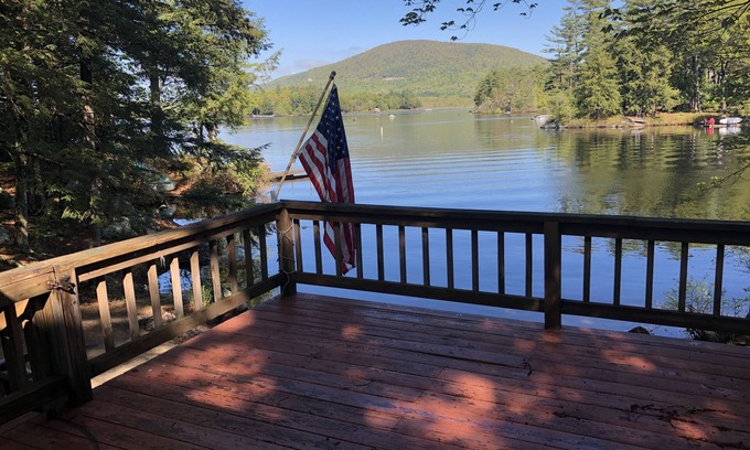 Moultonborough Cottage | Lakefront Retreat: Private Beach & Pet-Friendly Getaway