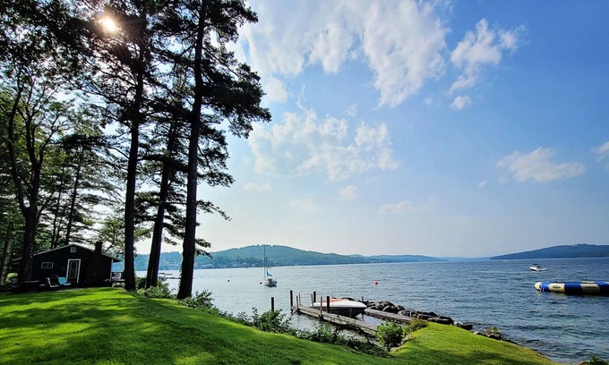 Laconia Cabin | Lakefront Cabin on Winnipesaukee with Private Dock Access