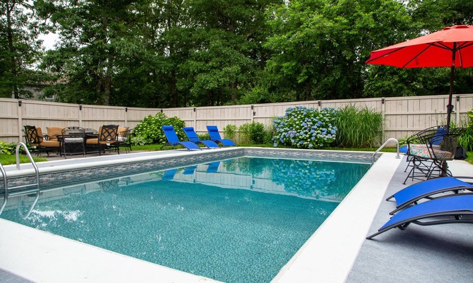 Yarmouth Port House | Winslow Acres: Oceanfront Retreat with Heated Pool & Spa