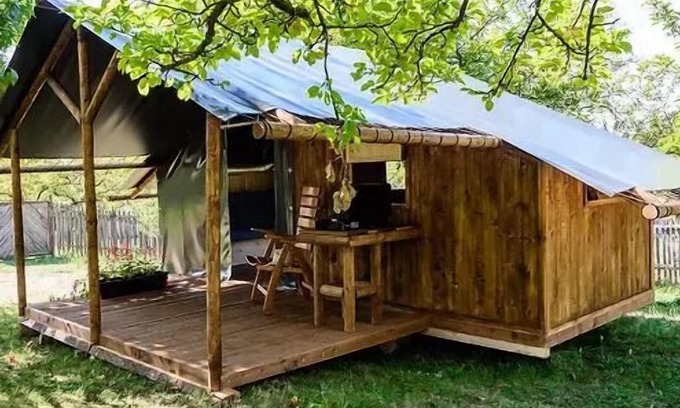 Chisseaux House | Wohnmobilhütte (10 m² - 1 Schlafzimmer) für 4 Personen