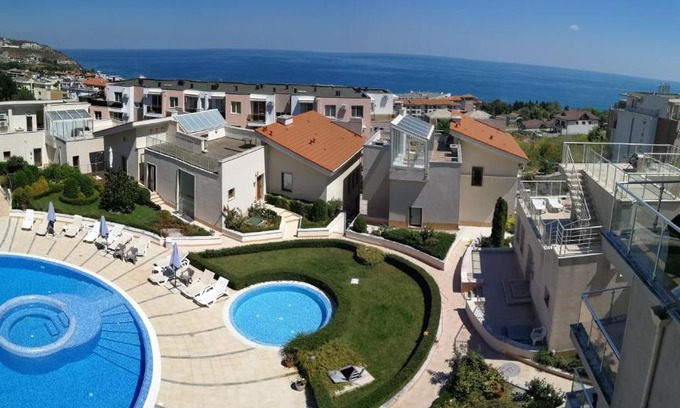 Byala Villa | Family Villa with Stunning Sea View and Hot Tub Retreat