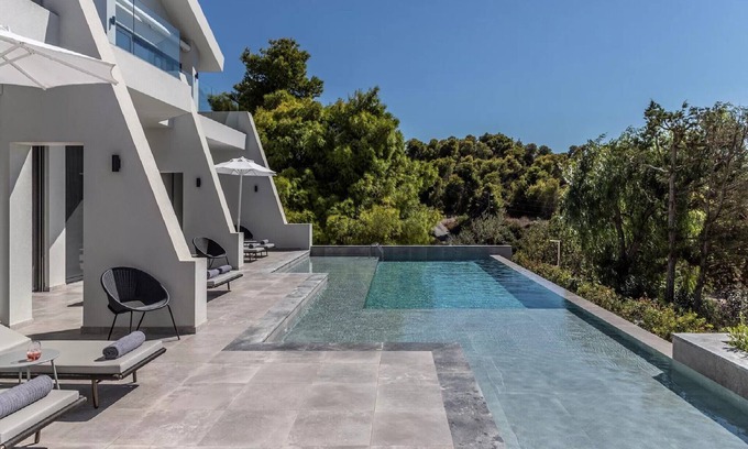 Kosta Villa | Wonderful Kranidi Villa | Villa Dolce Azzurra | Private Pool | Exercising.