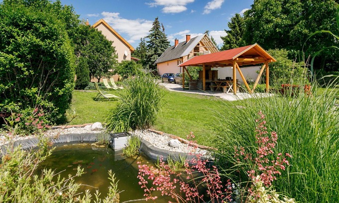 Koroshegy House | Private Villa for 8 Guests: Pet Friendly & Lake View