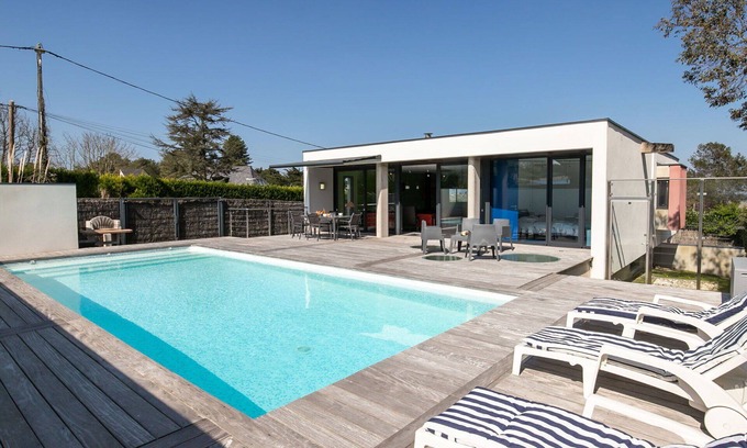 Finistere House | Inviting Private Villa with Pool, Hot Tub & Ocean Views