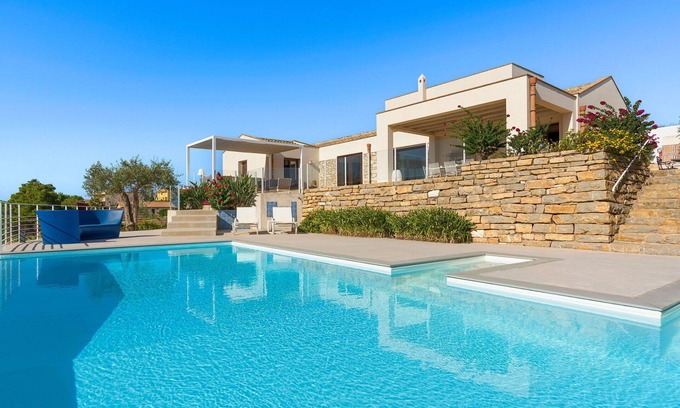 Buseto Palizzolo Villa | Inviting Private Villa with Pool and Ocean Views Await You