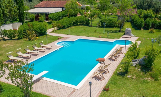 Giungano Villa | Wonderful private villa with WIFI, private pool, A/C, TV, patio, panoramic view and parking
