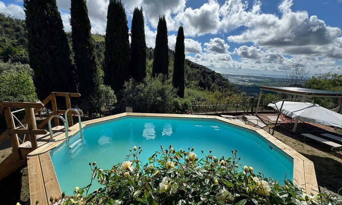 Chiatri Villa | Inviting Villa with Private Pool and Panoramic Views Near Lucca