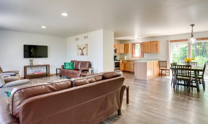Hancock House | Inviting Hancock Home by Ski and Snowmobile Trails