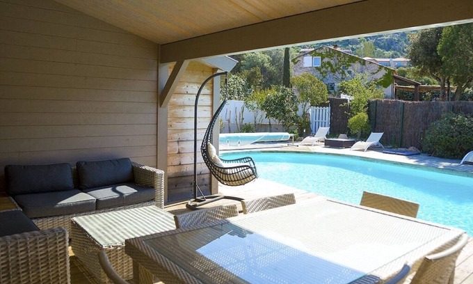 Porto-Vecchio House | Idyllic Wooden House with Pool Near Palombaggia Beach