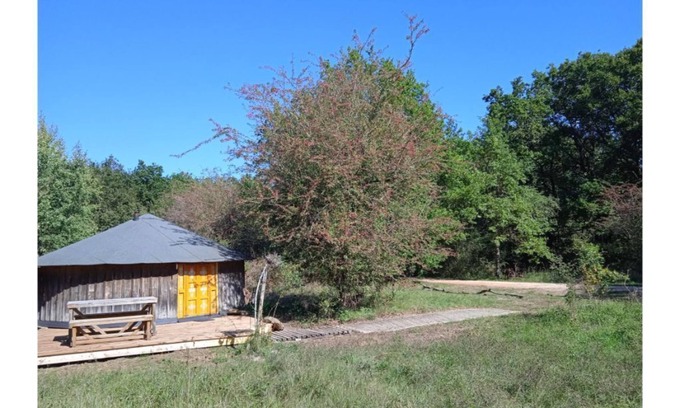 Gennes-Val-de-Loire Cabin | Explore La Citrolle: Cozy Yurt in Le Thoureil, Maine