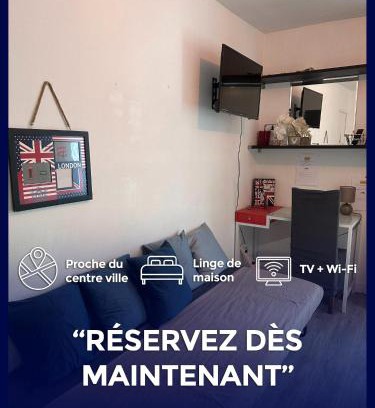 Barriere Saint Marc Apartment | WorkSpace faubourg près de la gare TV WIFI CALME