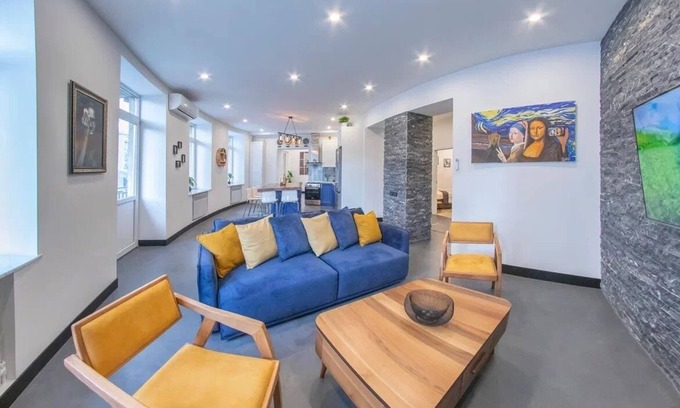 Kentron Apartment | Explore Yerevan Center: New York Style Loft with Spa