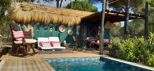 Grandola Cabin | Top-Rated Ying Yang Monte da Lua with Ocean Views & Pool