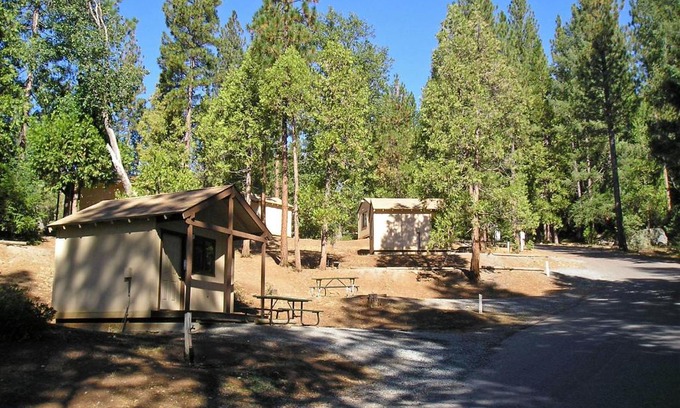 Harden Flat Resort | Cozy Yosemite Lakes Bunkhouse Cabin with Pool Access