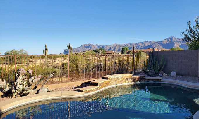 Gold Canyon House | Discover Peralta Paradise: Private Pool & Ocean Views Await