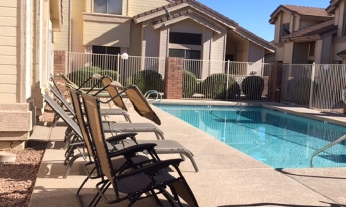 Chandler Condo | Poolside Condo with Spa and Hot Tub - Guest Rated 9.6
