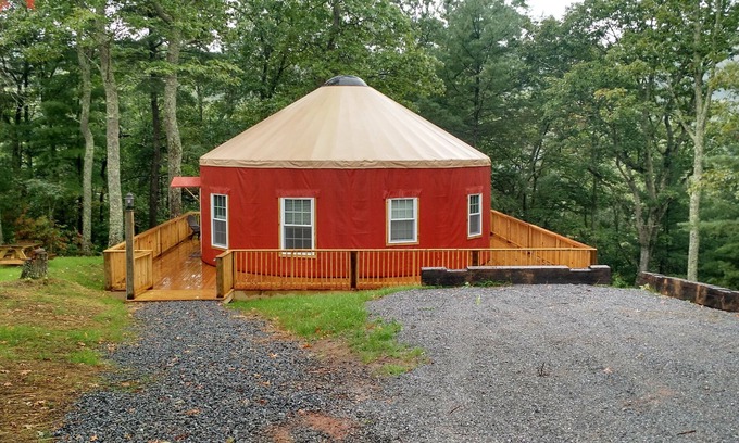 Glen Lyn Cabin | Guest Rated 9.6: Yurt 2 at Shumate Yurt, Kairos Resort