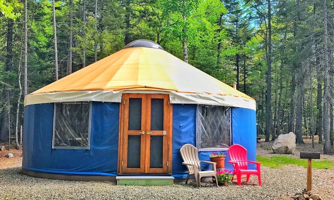 Southwest Harbor Cottage | Unique Yurt Glamping Near Acadia National Park - 10/10 Rating!