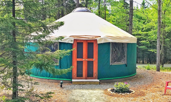 Southwest Harbor Cottage | Tranquil Yurt Glamping Near Acadia National Park's Beauty