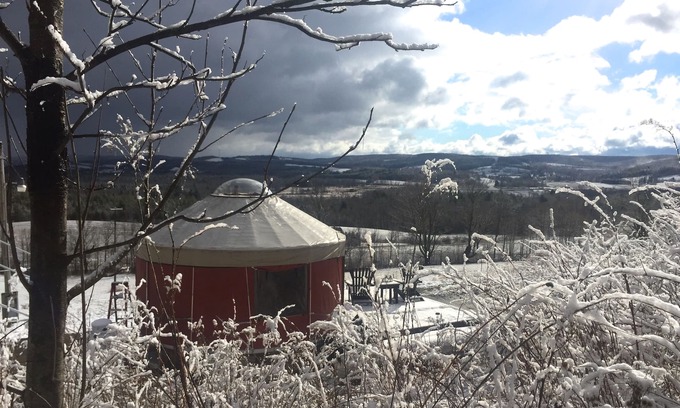 Waterville House | Exclusive Yurt Rental with Private Floors and Great Amenities