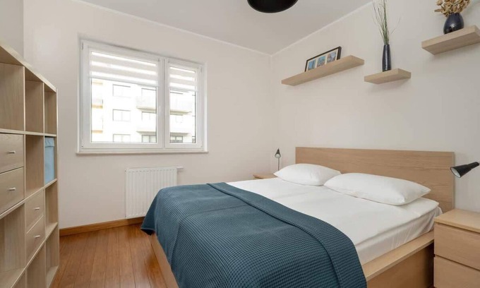 Psie Pole Apartment | Cozy One Bedroom Apartment in Wrocław with Balcony