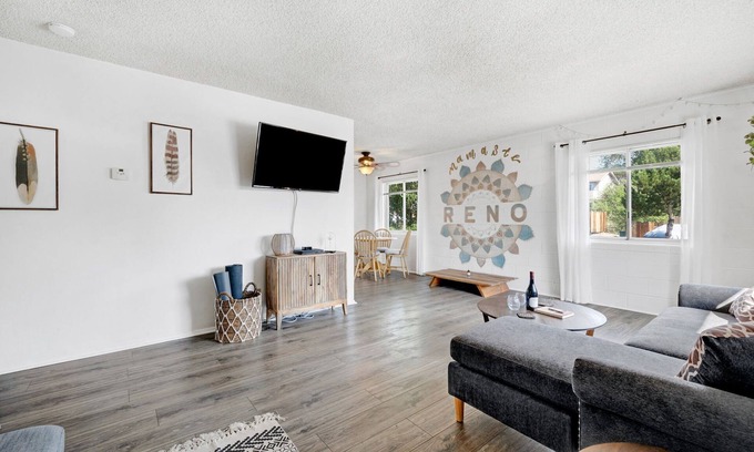 Reno/Tahoe Airport House | Serene Zen Den: 2BR Retreat with Spa & Breakfast Near Midtown