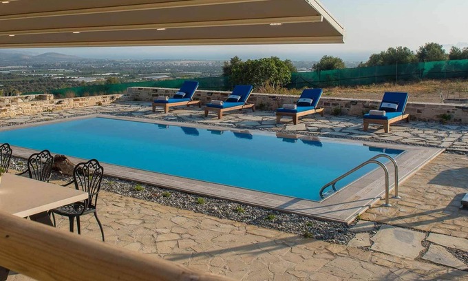 Faistos Villa | Zeus Dione Luxury Villa with privacy and pool