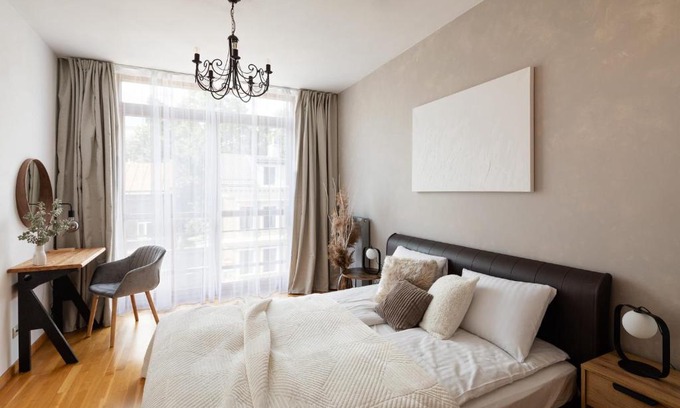 Avoti Apartment | Cozy Ziedondarza Park One Bedroom Apartment with Balcony