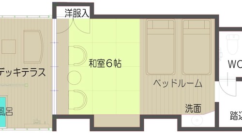 Economy Twin Room, Balcony, Ocean View (Retro Modern)