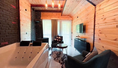 Deluxe Room, 1 Double Bed, Fireplace, Mountain View