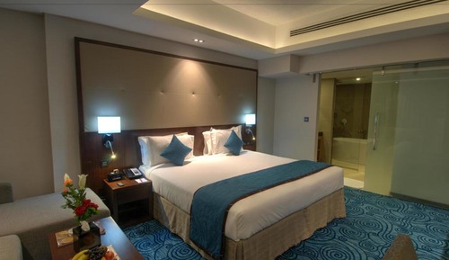 Deluxe Double Room Single Use, 1 Bedroom, Smoking, Pool View