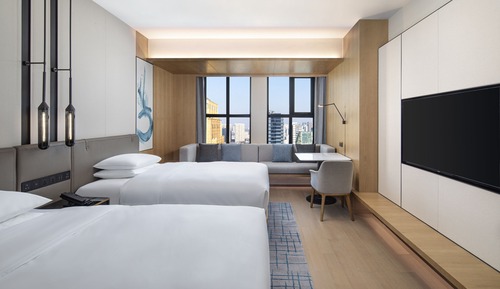 Standard Room, 2 Double Beds, City View