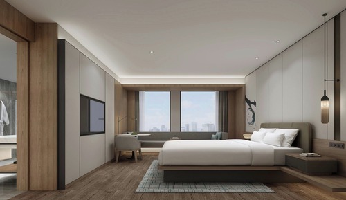 Deluxe Room, 1 King Bed, City View