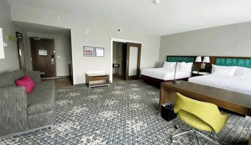 Studio, 1 King Bed with Sofa bed, Refrigerator & Microwave