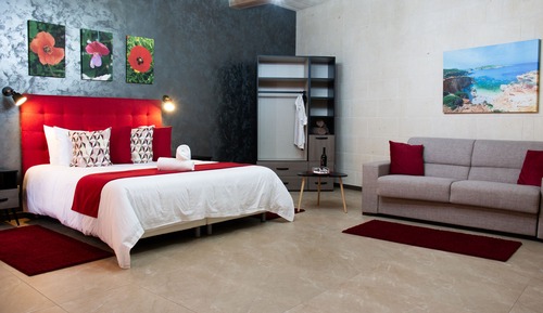 Luxury Room, 1 Queen Bed with Sofa bed, Terrace, Sea View