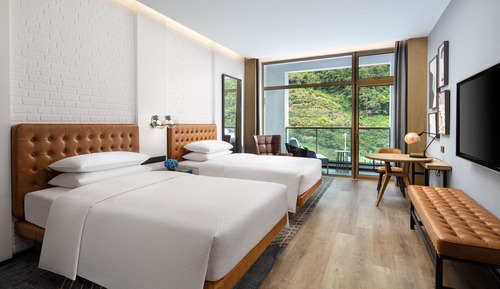 Premier Room, 2 Double Beds, Balcony, Mountain View
