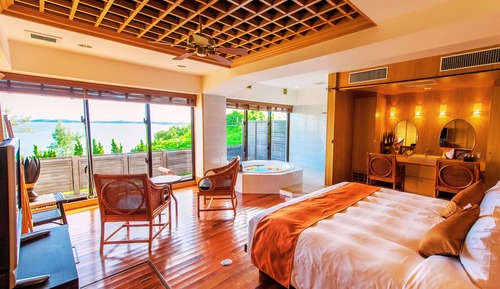 Ocean Executive Villa, Sea Side, 3 Double Beds, with Private Terrace, Non Smoking