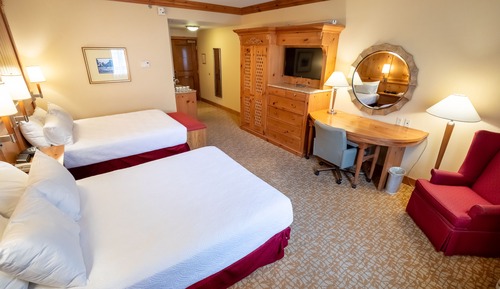 Premium Double Room, 2 Queen Beds, Refrigerator