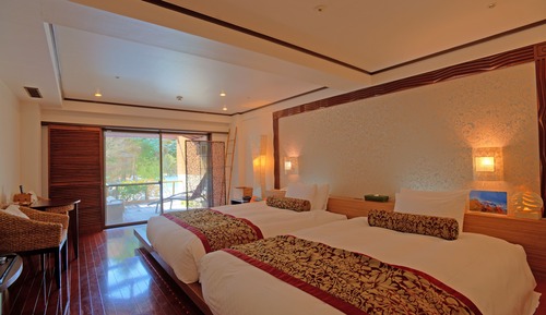 Asian Twin Room with Open-air bath, Non Smoking, 36sqm 