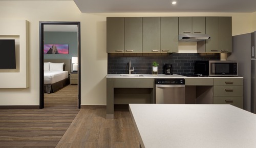 Studio, 1 King Bed with Sofa bed, Kitchen