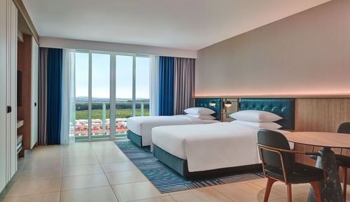 Deluxe Twin Room, 2 Double Beds, Balcony