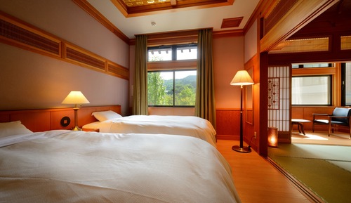 Japanese Western Room (Twin Room + 10 + 6 Tatami Mats)