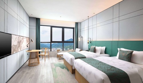 Deluxe Room, 2 Double Beds, Non Smoking, River View