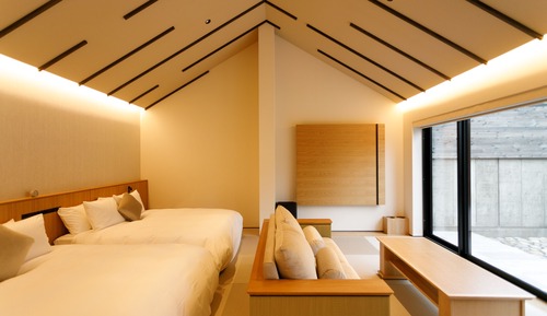 Deluxe Twin Room with Open Air bath - Non-Smoking