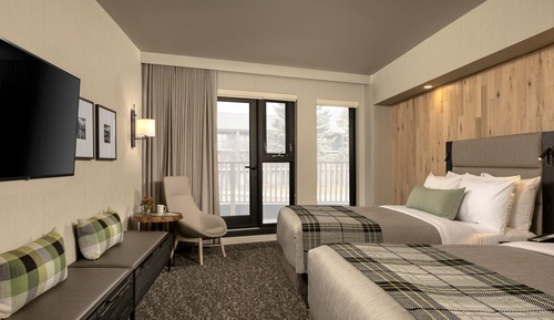 Junior Studio, 2 Queen beds, Partial View with Balcony
