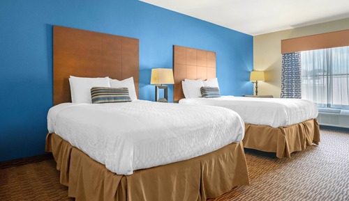 Standard Room, 2 Queen Beds, Non Smoking, Refrigerator & Microwave