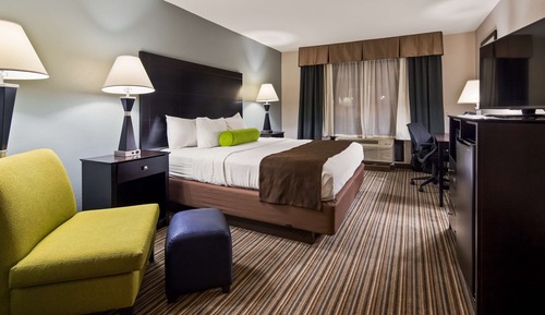 Standard Room, 1 King Bed, Non Smoking, Refrigerator & Microwave