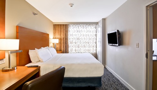 Suite, 1 King Bed with Sofa bed, Accessible (Roll-In Shower)