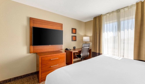 Suite, 1 King Bed with Sofa bed, Accessible, Non Smoking (Roll-In Shower)