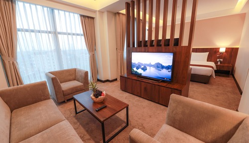 Business Suite, 1 Double Bed, Non Smoking, City View